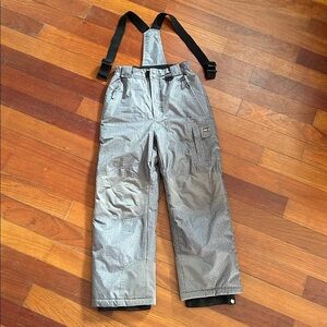 Weatherproof Men's Cargo Pants with Suspenders - Gray